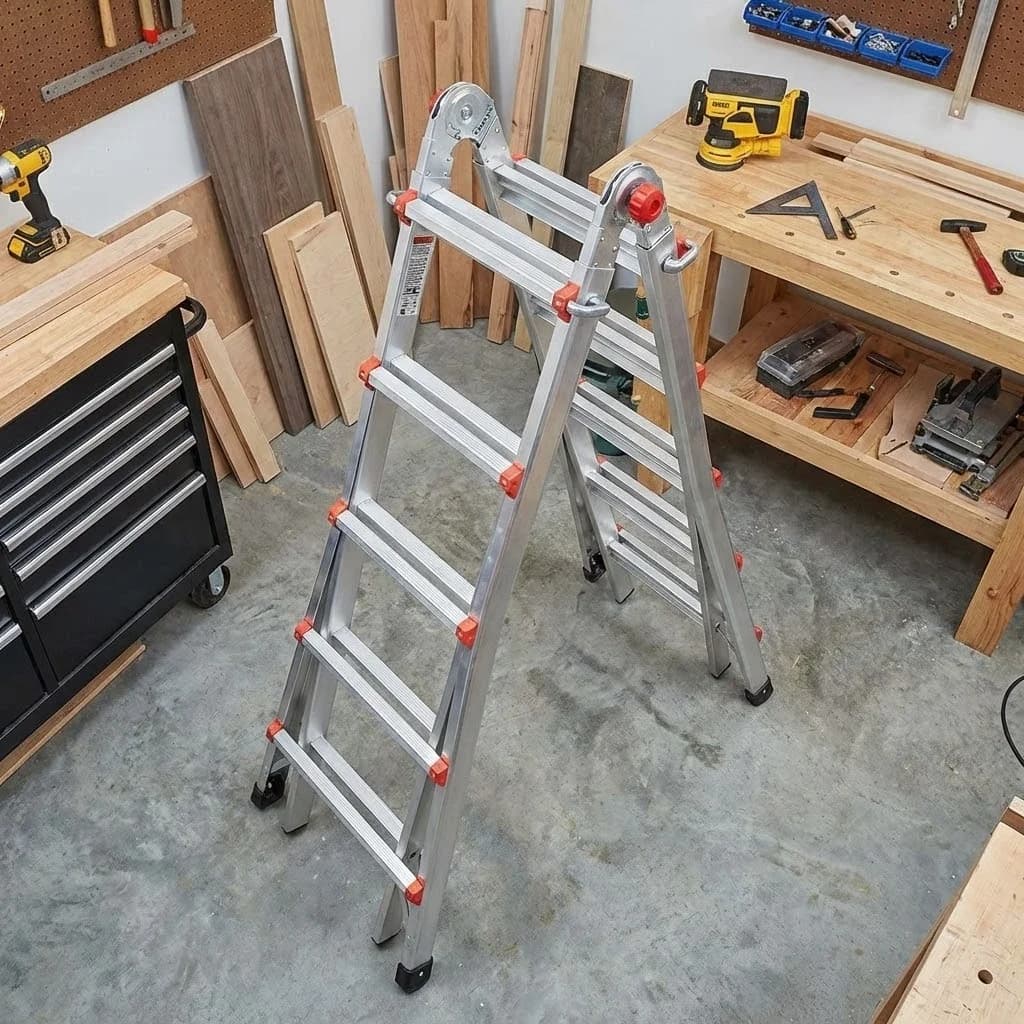 Echelle transformable, (2,5 m × 2,5 m)