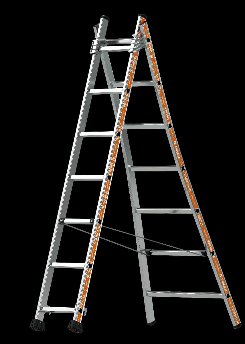 Echelle évasée transformable, (3,5 m × 3,5 m)